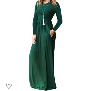 Long sleeved maxi dress